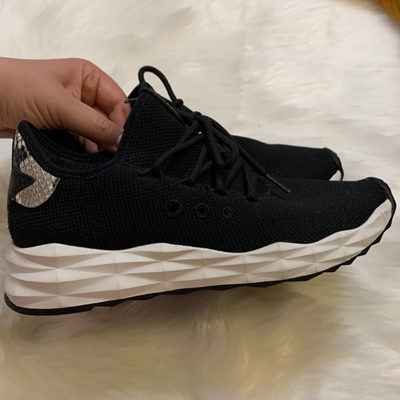 ASH Black Knitted Sneakers - Picture 1 of 3